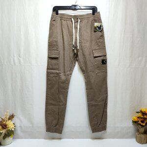 Company Eighty One Stretch Men Medium Cargo Joggers Slim Fit Cotton Blend NWT